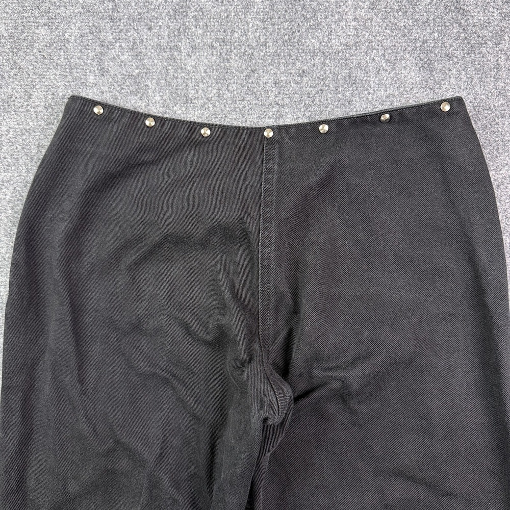 Rockies Womens Jeans 7/8 Black Studded Side Zip Western Vintage 90s Bareback - Picture 12 of 16